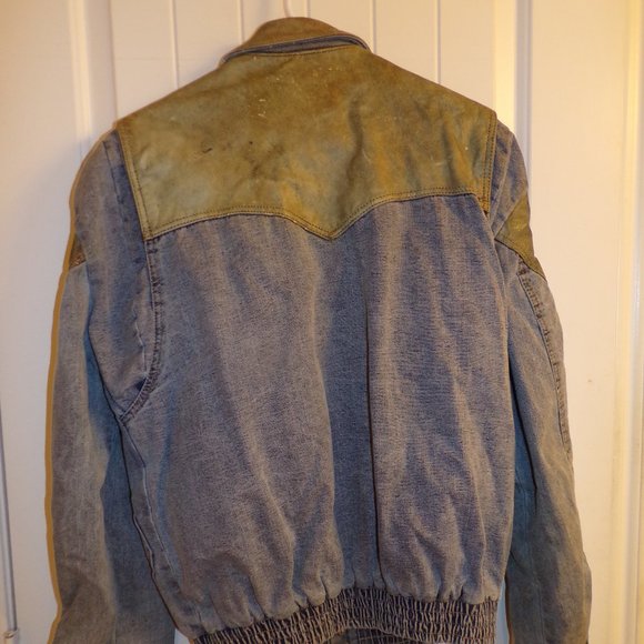 Rare True Vintage Guess Denim Bomber Jacket - Picture 2 of 5